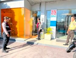 Amankan Objek Vital Perbankan, Sat Samapta Polres Sukamara Kontrol Sektor Bank BNI