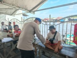 Jamin Keamanan Jalur Perhubungan Air, Sat Polairud Polres Sukamara Sisir Pinggiran DAS Jelai