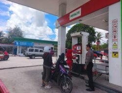 Pastikan Akurasi Takaran BBM, Polsek Kahayan Tengah Lakukan Pengecekan di SPBU Bukit Liti