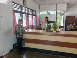 Amankan Akhir Pekan, Polsek Kapuas Barat Patroli Objek Vital di Mandomai