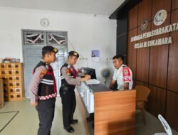 Perkuat Pengawasan Ring Luar Instansi, Sat Samapta Polres Sukamara Kontrol Lapas III