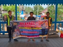 Cegah Kebakaran Hutan dan Lahan, Polsek Kapuas Barat Gelar Patroli dan Imbauan di Dermaga Mandomai