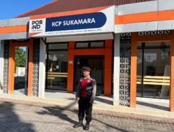 Jaga Kondusifitas Pusat Layanan Publik, Sat Samapta Polres Sukamara Sambangi Kantor Pos