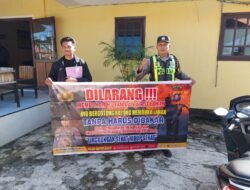 Cegah Kebakaran Hutan dan Lahan, Polsek Kapuas Barat Intensifkan Imbauan Karhutla di Kelurahan Mandomai