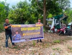 Mitigasi Dini Bencana Lingkungan, Sat Samapta Polres Sukamara Gencarkan Sosialisasi Cegah Karhutla