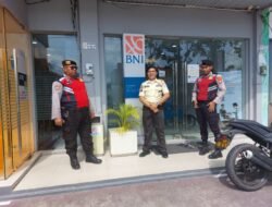 Amankan Objek Vital Finansial Perkotaan, Sat Samapta Polres Sukamara Pantau Bank BNI