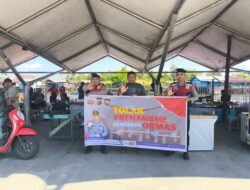Tinjau Pintu Masuk Transportasi Sungai, Sat Samapta Polres Sukamara Monitoring Pelabuhan Speed