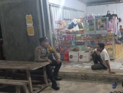 Kawal Kenyamanan Tidur Warga, Polsek Pantai Lunci Laksanakan Patroli Malam Hari