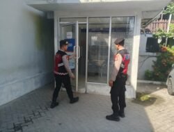 Satsamapta Polres Pulang Pisau Gelar Patroli Stasioner di Bank BRI guna Jaga Keamanan Objek Vital