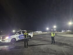 Antisipasi Aksi Balap Liar Jam Rawan, Sat Lantas Polres Sukamara Gelar Monitoring di Jalan Protokol