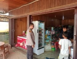 Polsek Permata Kecubung Agendakan Sambang Pagi, Temui Warga di Area Pemukiman