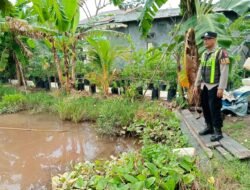 Polsek Kapuas Barat Tinjau Pekarangan Pangan Bergizi Warga Mandomai untuk Dukung Ketahanan Pangan