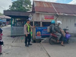 Jaga Keselamatan Warga, Polsek Kapuas Barat Gelar Patroli di Dermaga Feri Desa Saka Mangkahai