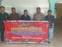 Untuk Menampung Aspirasi Masyarakat Polsek Basarang Melaksanakan Giat Minggu Kasih Di Desa Lunuk Ramba