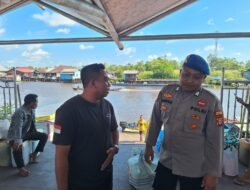 Menyapa Warga Bantara Sungai, Sat Polairud Gelar Sambang Dialogis di Pinggiran DAS Jelai