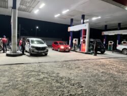 Cegah Penyimpangan dan Gangguan Kamtibmas Larut Malam, Sat Samapta Polres Sukamara Patroli di SPBU