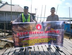 PERSONEL POLSEK PULAU PETAK LAKSANAKAN SOSIALISASI ILEGAL MINING KE MASYARAKAT GUNA PENCEGAHAN TAMBANG LIAR DI WILAYAH KECAMATAN PULAU PETAK
