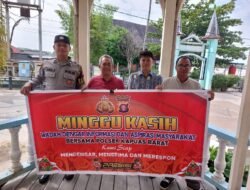 Pererat Silaturahmi dan Serap Aspirasi Warga, Polsek Kapuas Barat Gelar ‘Minggu Kasih’ di GKE Imanuel Desa Saka Mangkahai Kec. Kapuas Barat