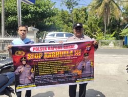 Cegah Kebakaran Hutan dan Lahan, Polsek Kapuas Barat Intensifkan Imbauan Karhutla di Mandomai