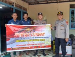 Personil Polsek Kapuas Barat Gelar Jum’at Curhat Sampaikan Larangan Membakar Hutan Dan Lahan