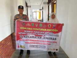 Cegah Pungli, Personel Polsek Jenamas Gencar Berikan Imbauan Dengan Masyarakat