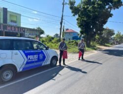 Antisipasi Lakalantas, Satlantas Polres Kapuas Pantau Arus Lalu Lintas Lingkar Luar Kota