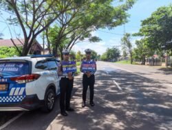 Antisipasi Lakalantas, Satlantas Polres Kapuas Pantau Arus Lalu Lintas Lingkar Luar Kota