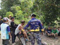 Pembangunan Infrastruktur Jalan Program TMMD Reguler Ke-129 diwarnai Senda Gurau Satgas dan Warga Desa Tempapan Hulu