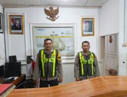‎Personel Piket Laks Giat Jaga Mako Malam Polsek Kapuas Tengah. 