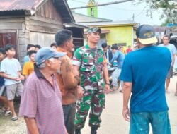 Sertu M. Iksan Aktif Laksanakan Komsos di Desa Muara Uya, Pererat Silaturahmi dengan Warga