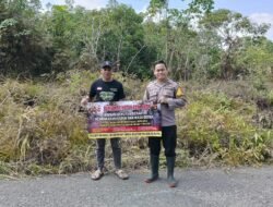 Polsek Murung Sosialisasi Larangan Karhutla Di Desa Muara Jaan