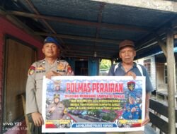 Tingkatkan Kesadaran Kebersihan Lingkungan, Satpolairud Imbau Masyarakat Pesisir Untuk Tidak Membuang Sampah Ke Sungai