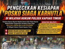 Kapolres Kapuas Cek Kesiapan Posko Siaga Karhutla Polsek Kapuas Timur