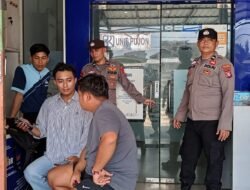 Piket Polsek Rutin lakukan patroli ke Bank BRI unit Pujon.