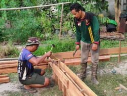 Satgas TMMD Reguler Ke-129 Pasang Mal RTLH Milik Warga Desa Tempapan Hulu