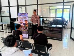 Polantas Karib, Satlantas Polres Mura Perkenalkan Aplikasi SINAR Kepada Para Pemohon SIM