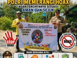Sosialisasi Gerakan Masyarakat Mendukung Polri dalam Mencegah dan Memerangi Hoax, demi terciptanya Situasi yang aman dan sejuk.