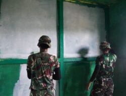 Cet Bagian Dalam Rumah, Satgas TMMD Reguler Ke-129 Percantik RTLH Milik Warga