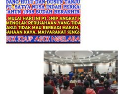 Ratusan Warga Baung Sengatap Desak Pemkab Sintang Putus Kontrak dengan PT SNIP