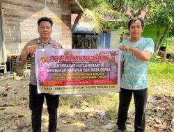 Polisi Sosialisasikan Larangan Karhutla Ke Warga Tanah Siang Selatan