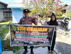 Antisipasi Karhutla, Personel Polsek Dusel Gencar Sampaikan Terkait Larangan Karhutla Dengan Warga