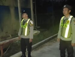 Personil Polsek kapuas Tengah laksanakan Patroli ke objek vital ke PDAM unit Pujon.