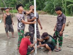 Satgas TMMD Reguler Ke-129 Pasang Paralon Sumur Bor Demi Wujudkan Akses Air Bersih