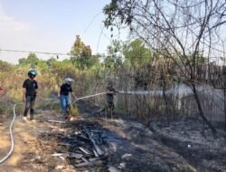 Water Tank Kodim 1008/Tabalong Dikerahkan Atasi Kebakaran Lahan Seluas 0,5 Hektare