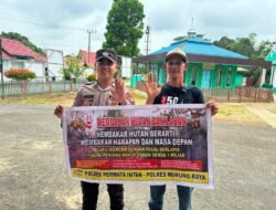 Polsek Permata Intan Edukasi Masyarakat Cegah Bakar Hutan dan Lahan