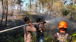 Kebakaran Lahan, Polres Murung Raya Bersama BPBD Sigap Lakukan Pemadaman