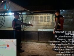 Satsamapta Polres Barito Timur Patroli Dini Hari di Permukiman Warga, Cegah Gangguan Kamtibmas