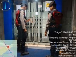 Satsamapta Polres Barito Timur Perketat Patroli di Kantor BRI Unit Sabarang