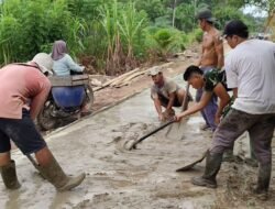 Satgas TMMD Reguler Ke-129 Kebut Pengerjaan Rabat Beton, Pastikan Selesai Sesuai Target