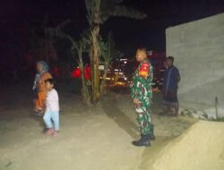 Hingga Malam Hari, Personel Kodim 1009/Tanah Laut Tetap Siaga Karhutla di Berbagai Lokasi